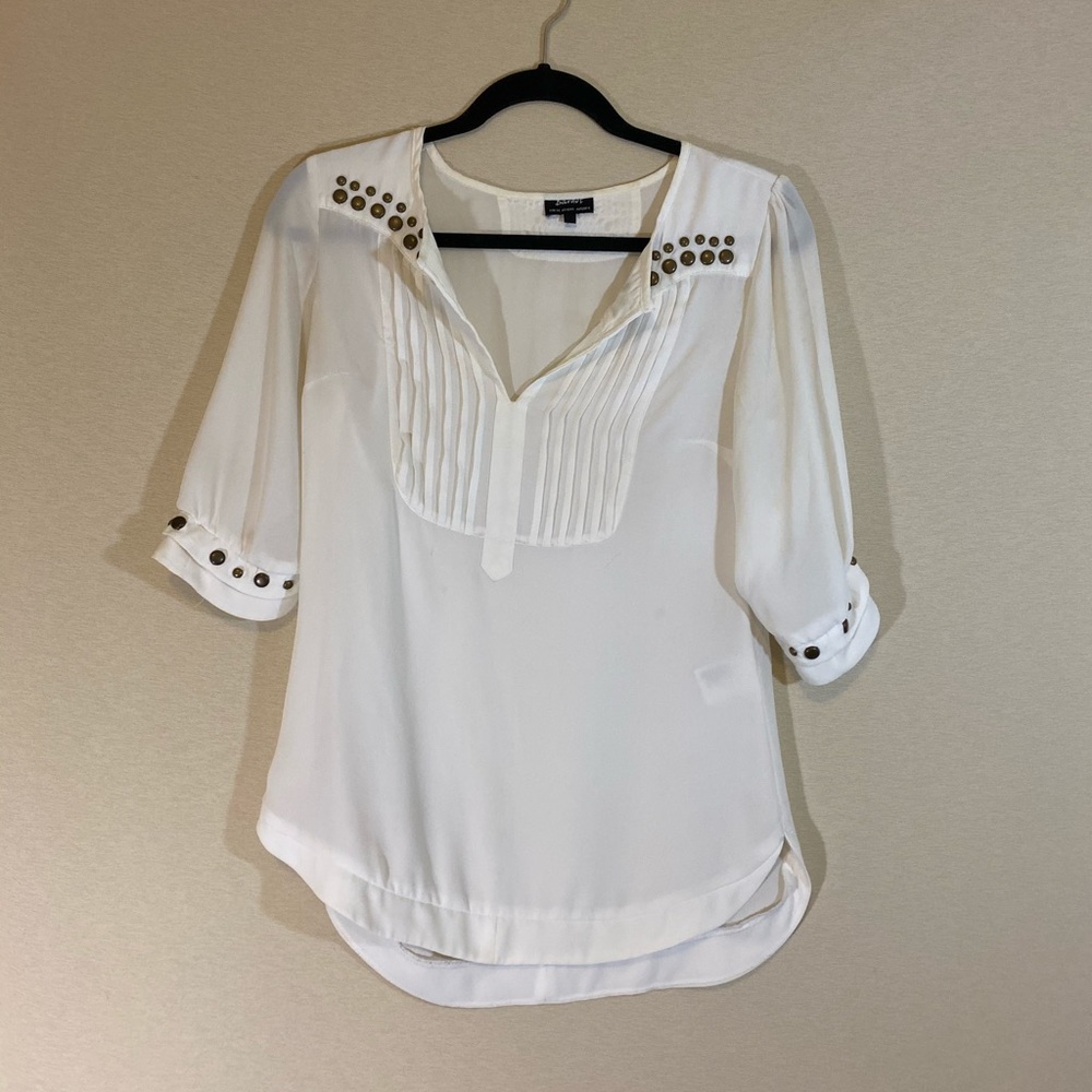 Bardot Tunic with Metal Embellishments